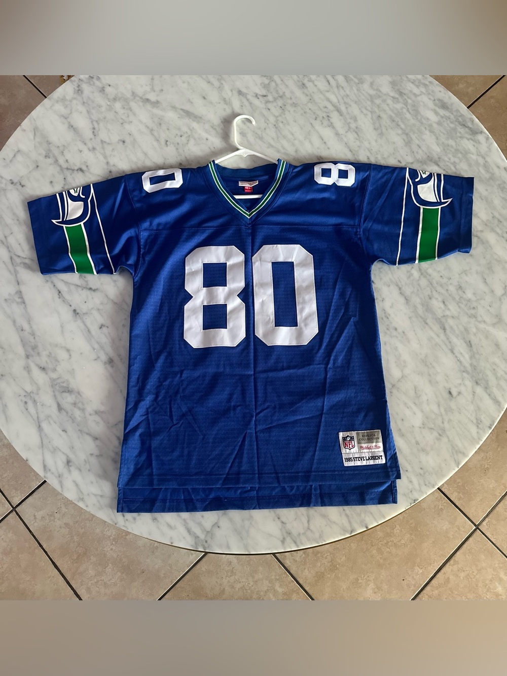 Mitchell & Ness Seattle Seahawks Steve Largent #80 1985 Replica Jersey Size 44 L